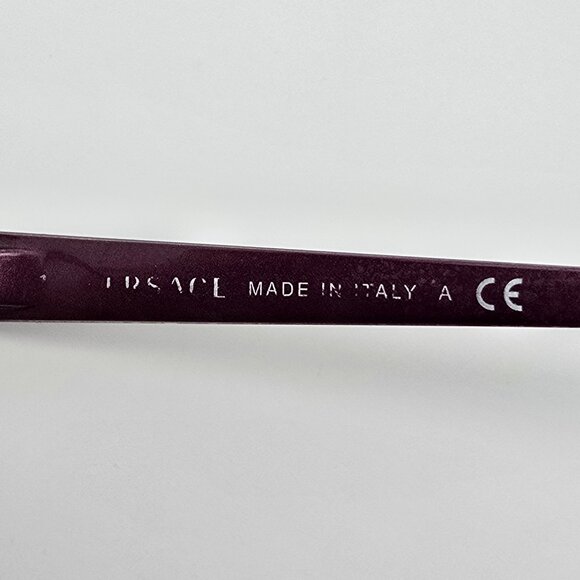 Versace Mod. 1240 1397 Plum Purple Cat Eye Eyeglasses Frame Italy 53-17-140 - Picture 8 of 14